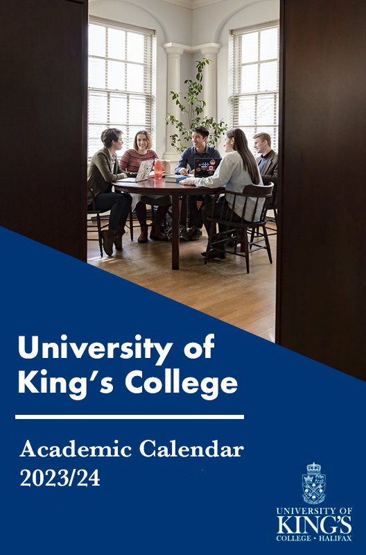 Cover image for 2023/2024 University of King's College Academic Calendar