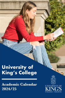 2024/2025 University of King's College Academic Calendar book cover